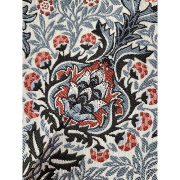 Urban Outfitters UO Juliet Cropped Jacquard Pant Size 4 Blue Gray Orange - Picture 4 of 10